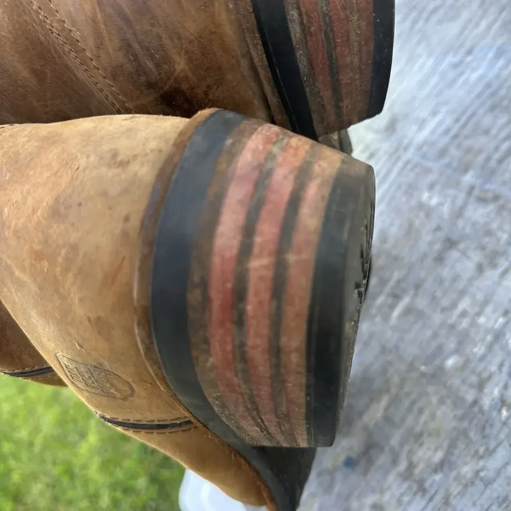 Dan Post Albuquerque Waterproof Tan Leather Western Work Boots Men’s 11.5D - 220